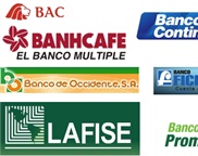 Bancos que reciben pagos de la alcaldía.